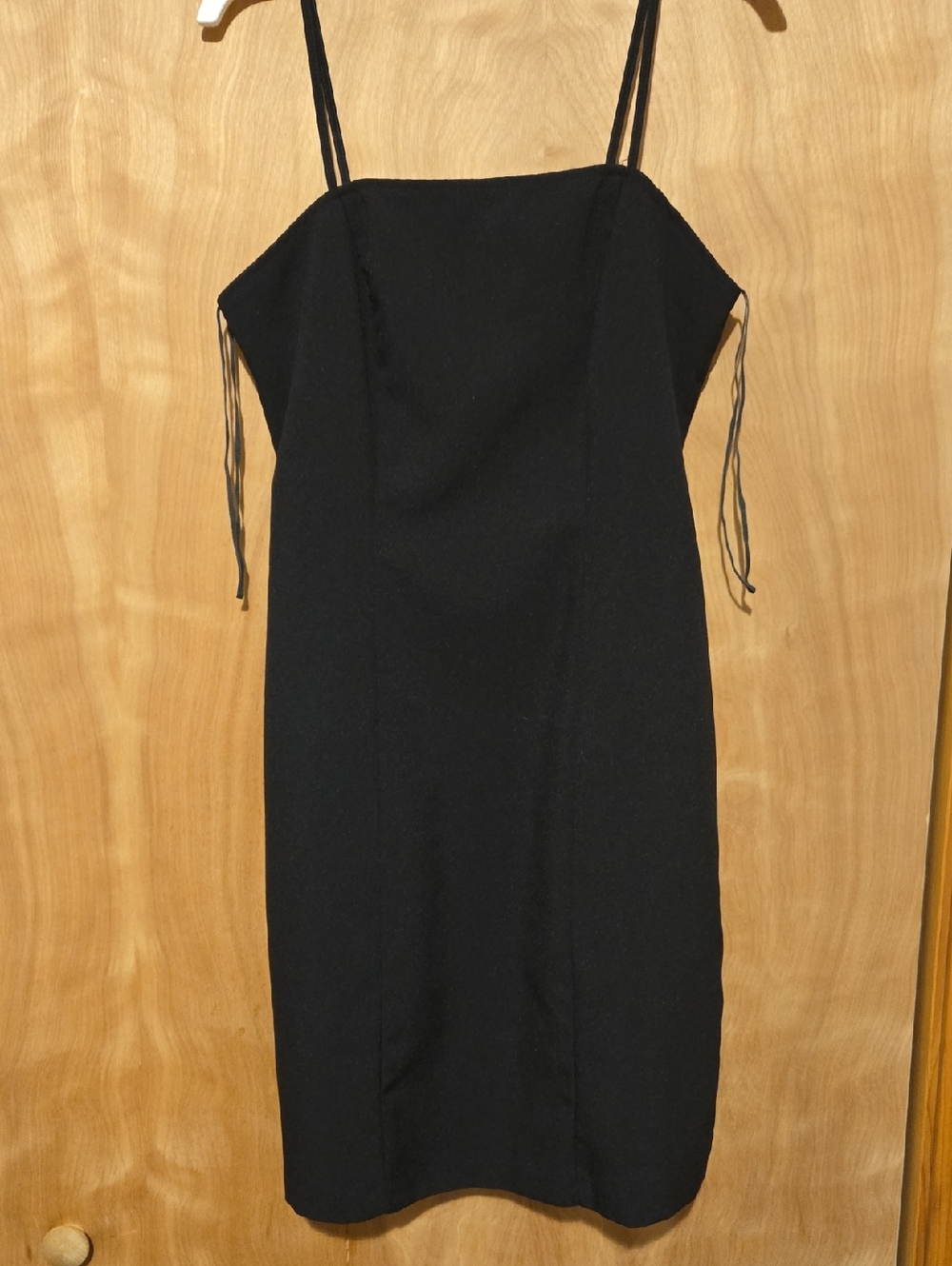 Classic Black Spaghetti-Strap Dress